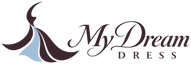 My Dream Dress custom crescent moon and flowing dress emblem